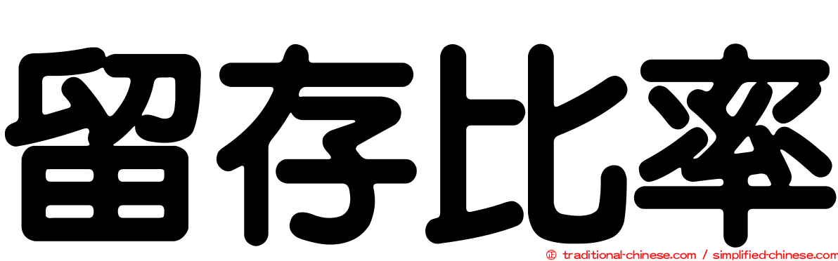 留存比率