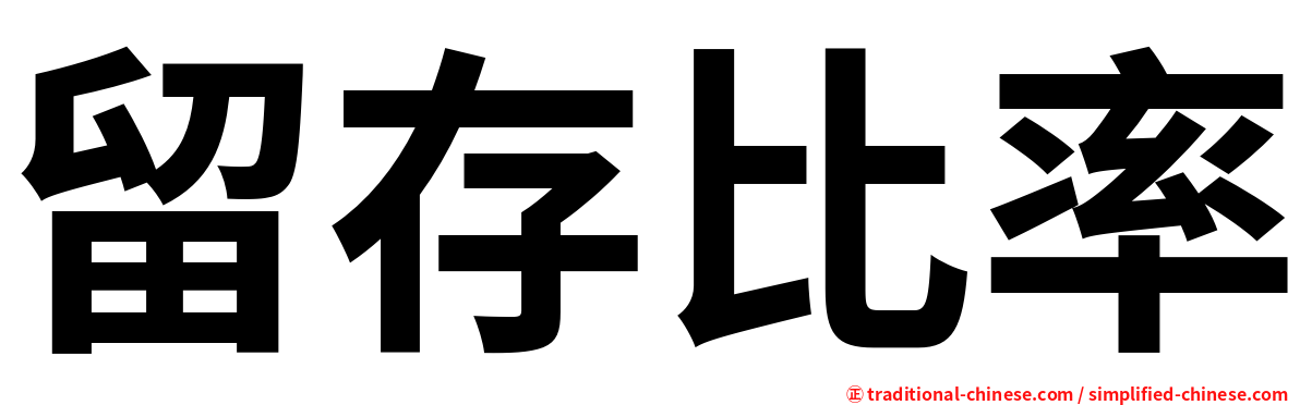 留存比率