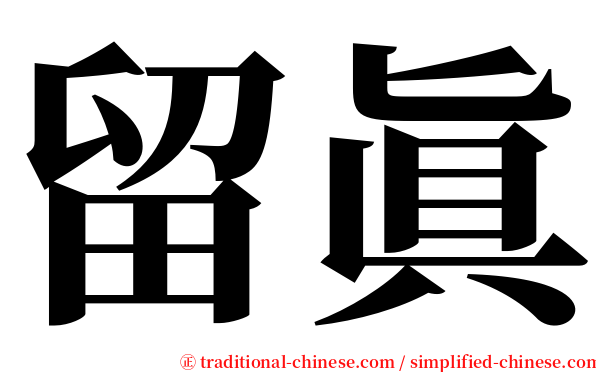 留眞 serif font