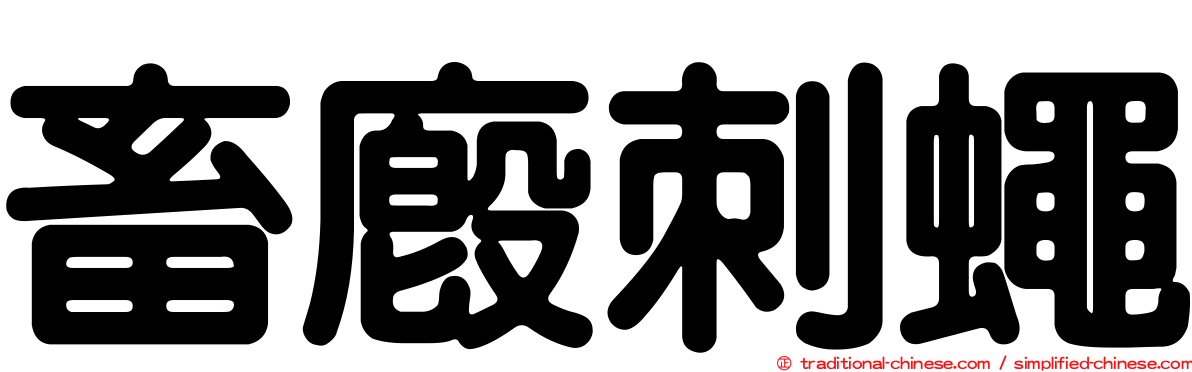 畜廄刺蠅