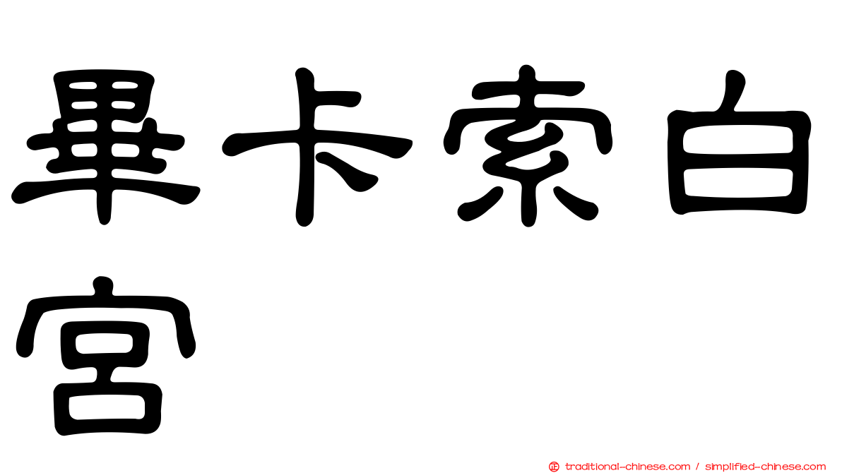 畢卡索白宮