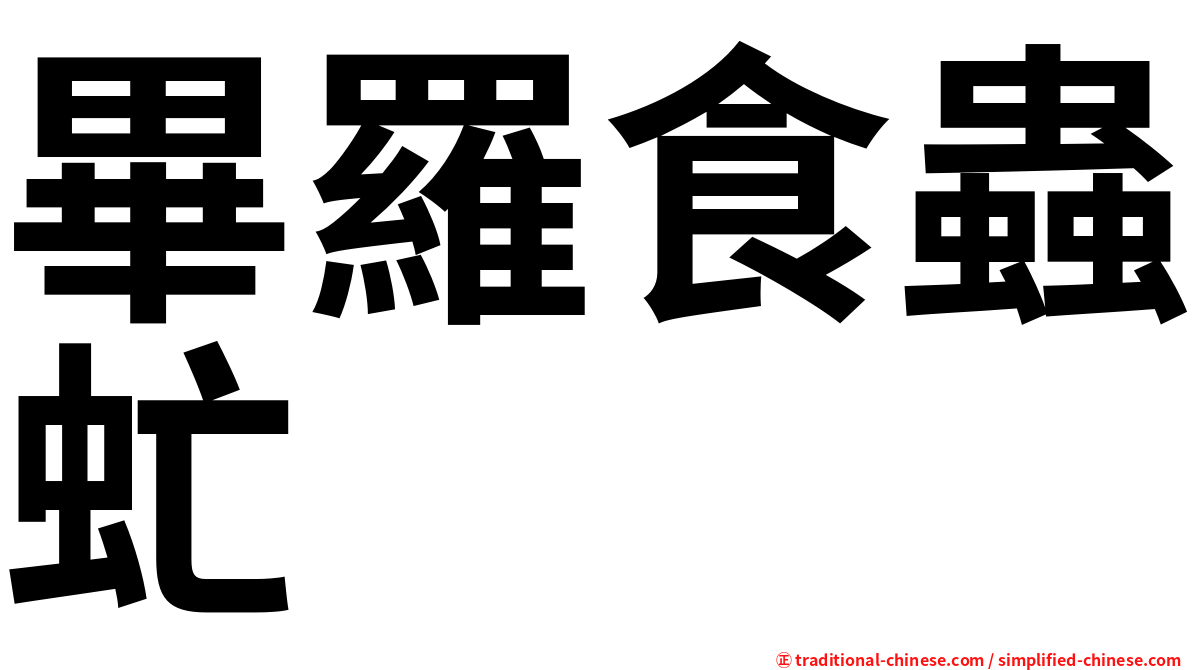 畢羅食蟲虻