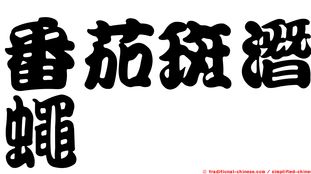 番茄斑潛蠅