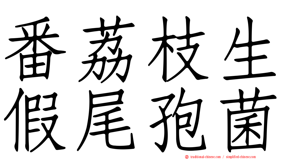 番荔枝生假尾孢菌