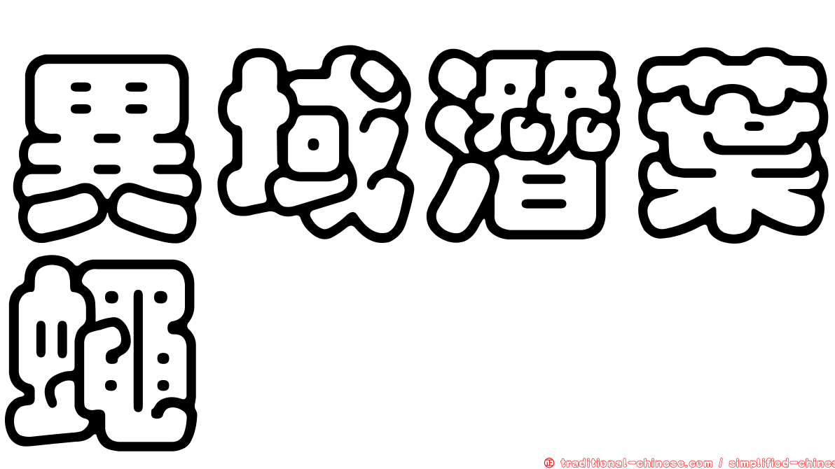 異域潛葉蠅