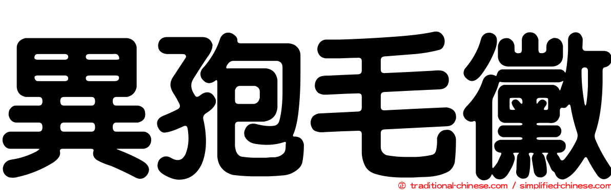 異孢毛黴