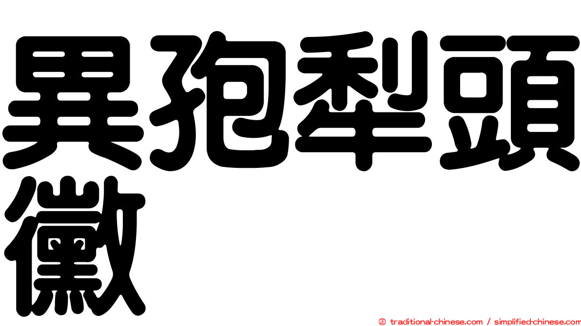異孢犁頭黴