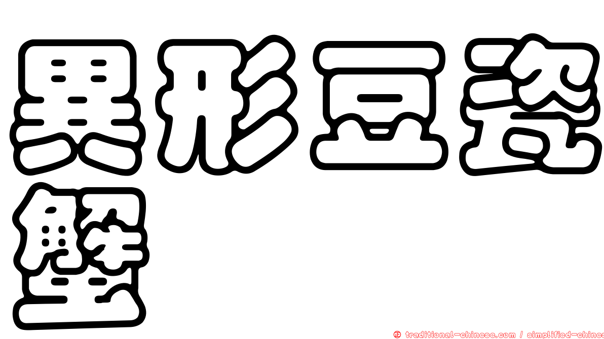 異形豆瓷蟹