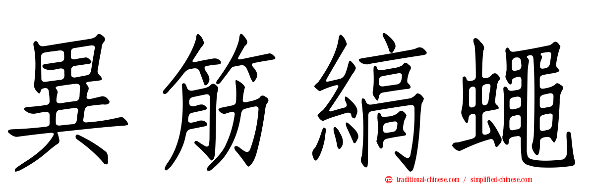 異筋縞蠅