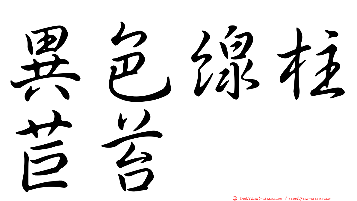異色線柱苣苔