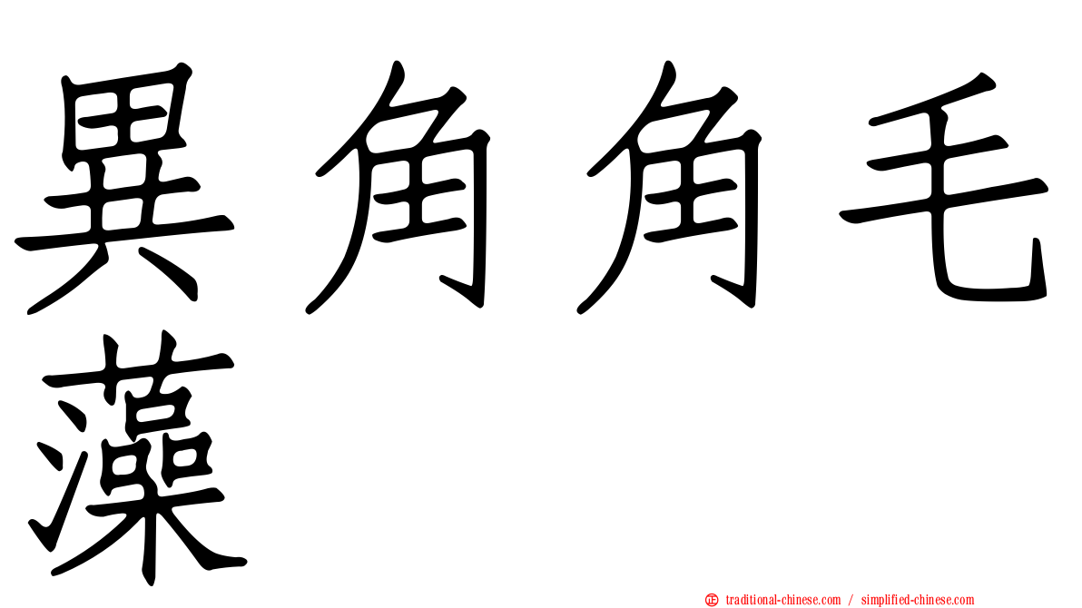 異角角毛藻
