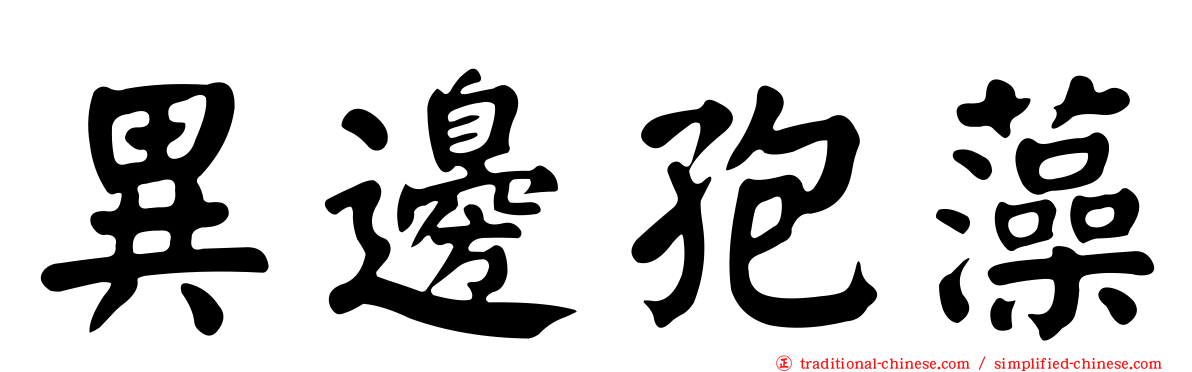 異邊孢藻