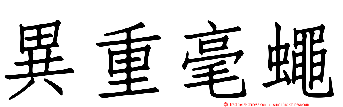 異重毫蠅