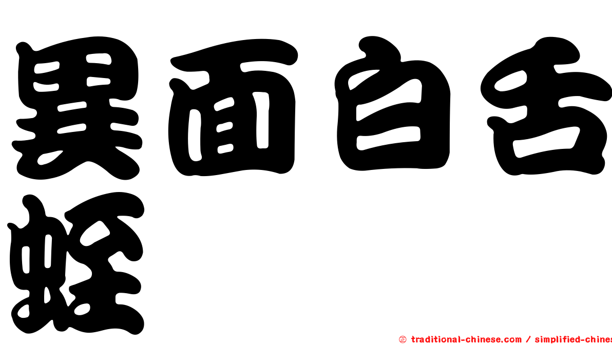 異面白舌蛭