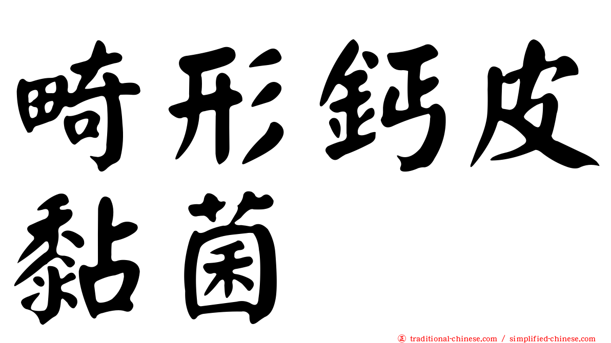 畸形鈣皮黏菌