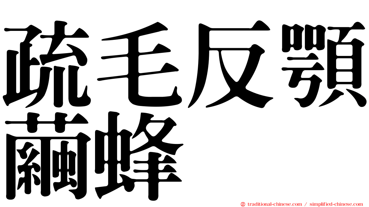 疏毛反顎繭蜂