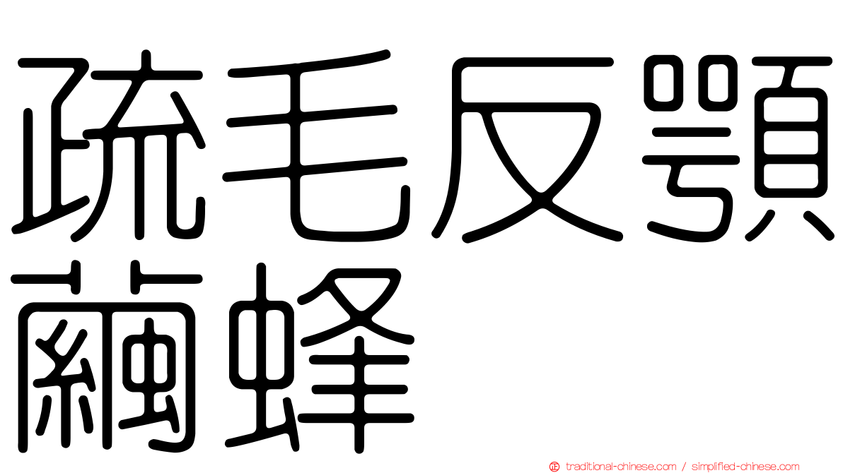 疏毛反顎繭蜂