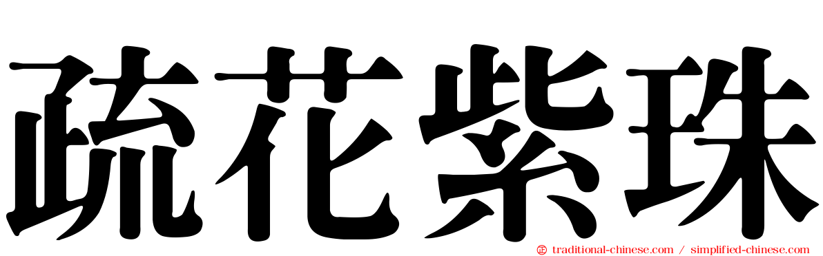 疏花紫珠