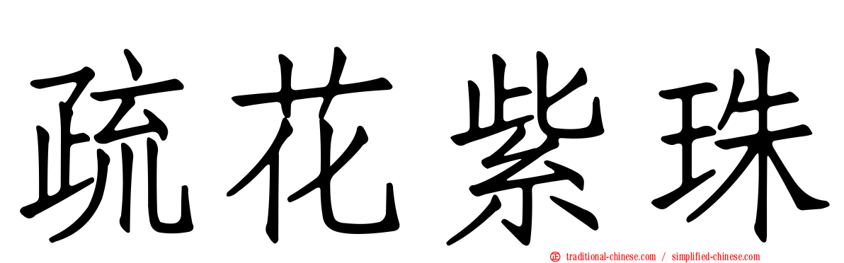疏花紫珠