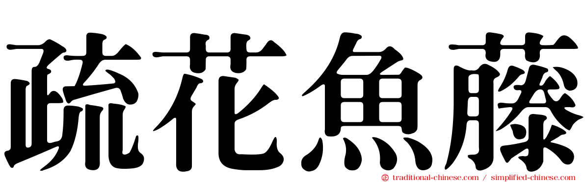 疏花魚藤