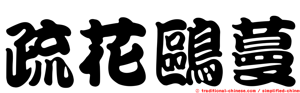疏花鷗蔓