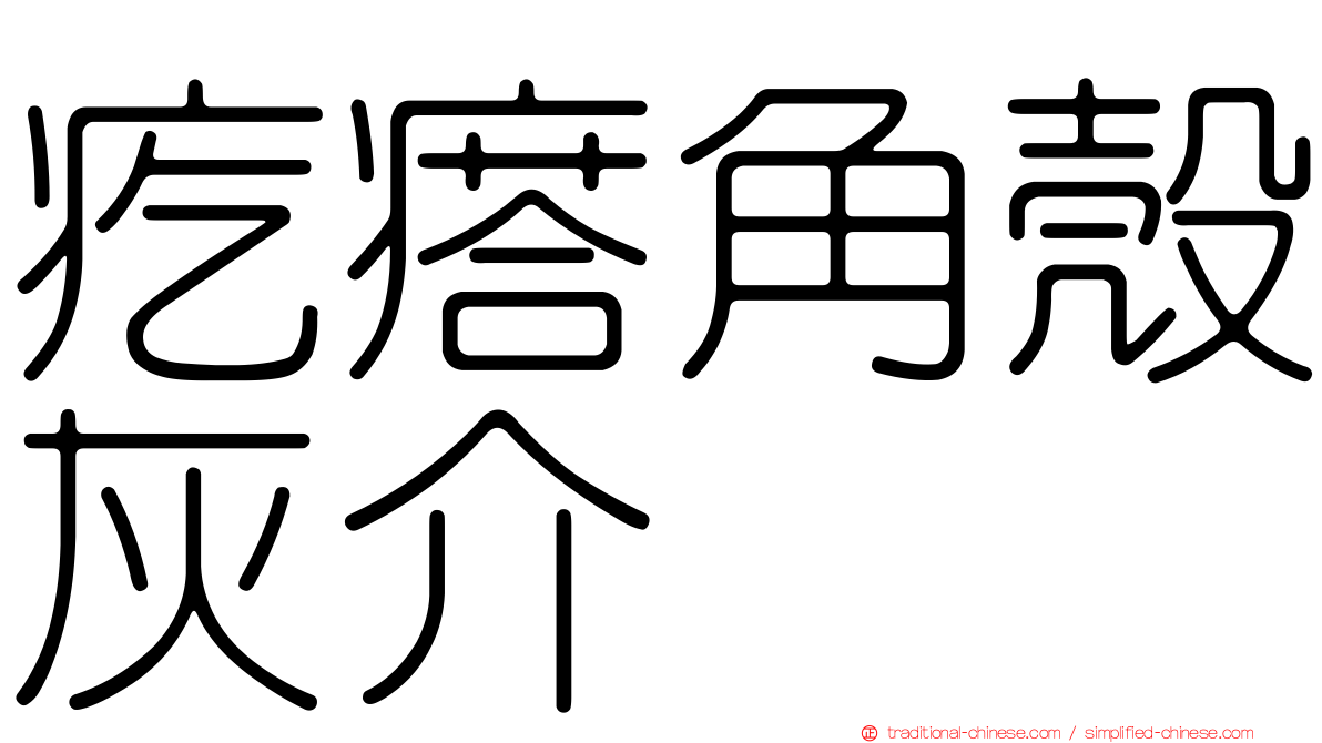 疙瘩角殼灰介
