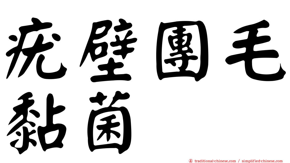 疣壁團毛黏菌