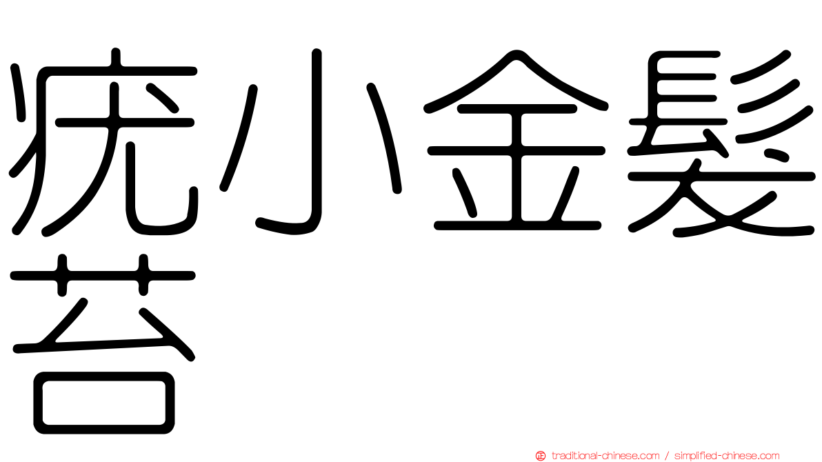 疣小金髮苔