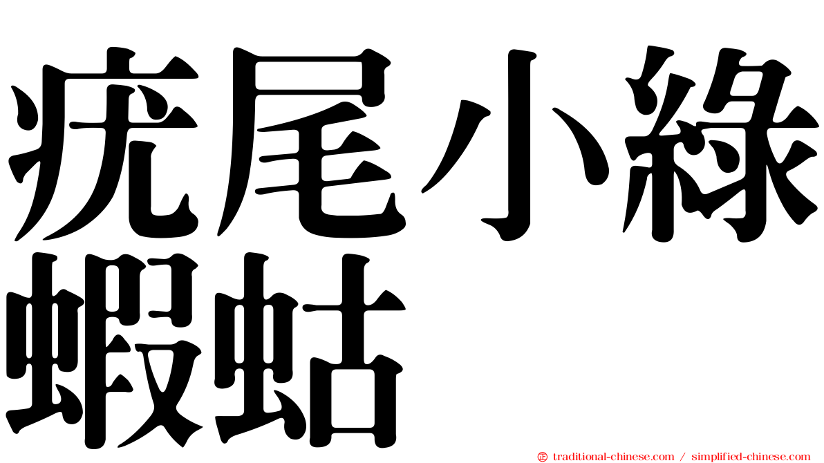 疣尾小綠蝦蛄