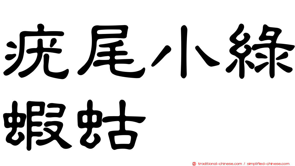疣尾小綠蝦蛄