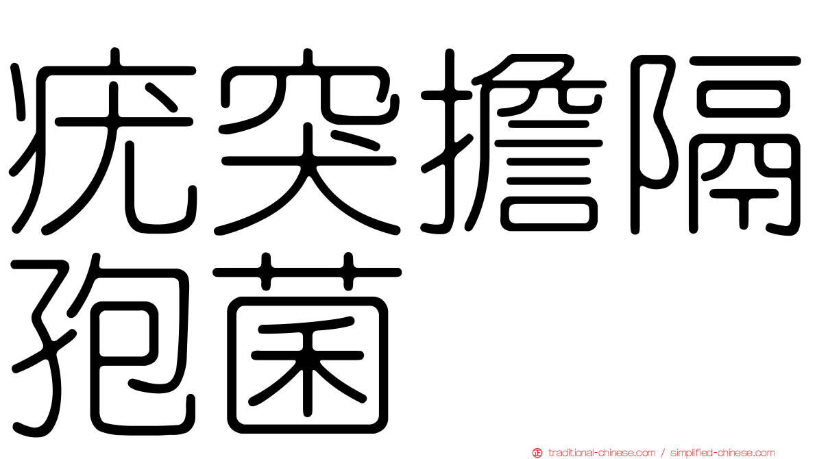 疣突擔隔孢菌