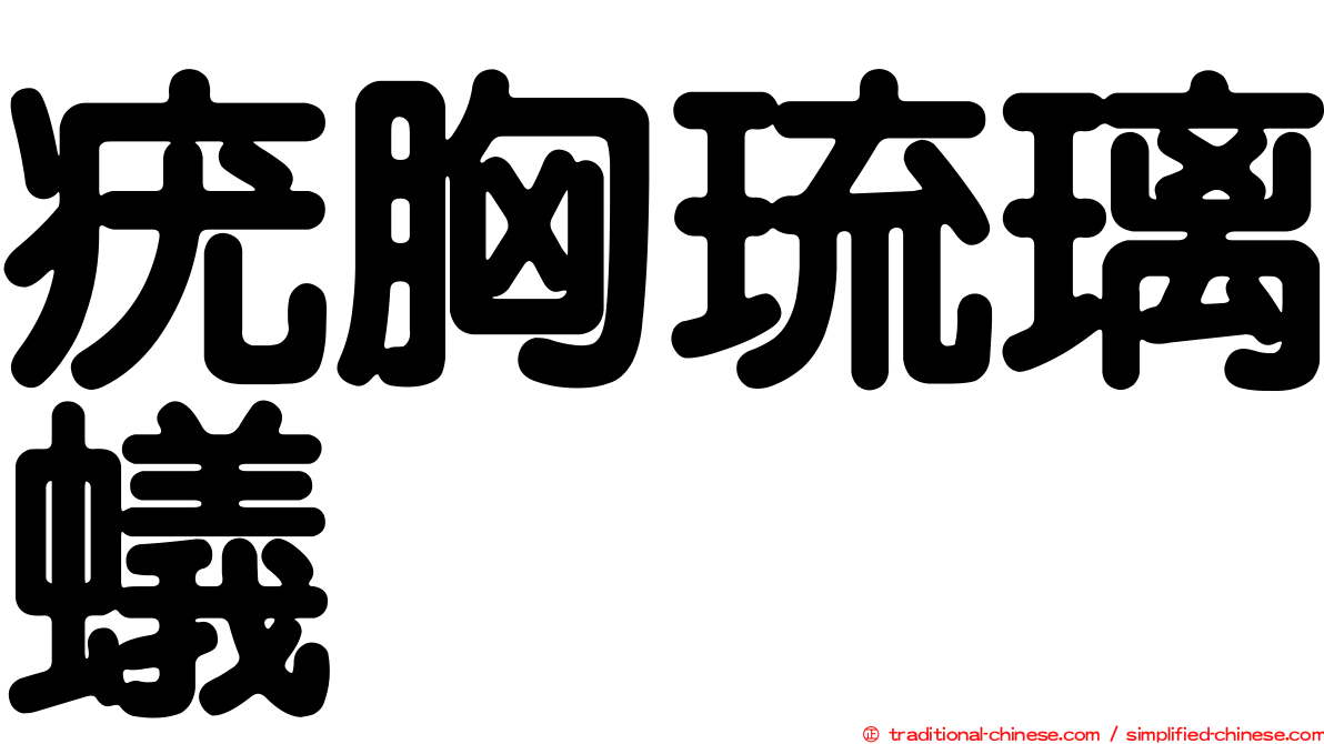 疣胸琉璃蟻