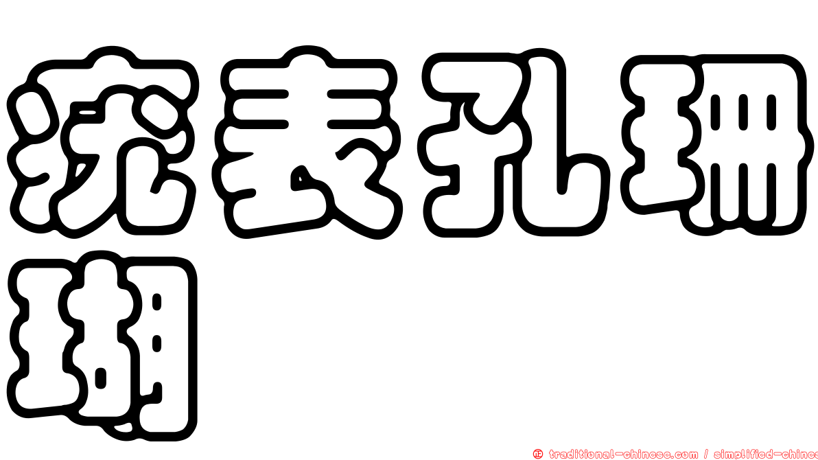 疣表孔珊瑚