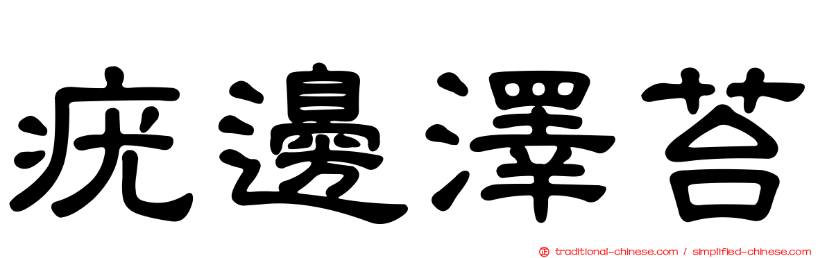 疣邊澤苔