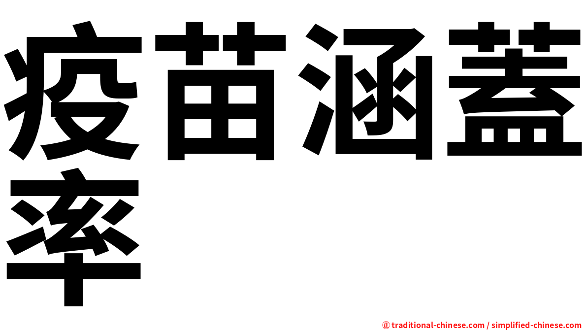 疫苗涵蓋率