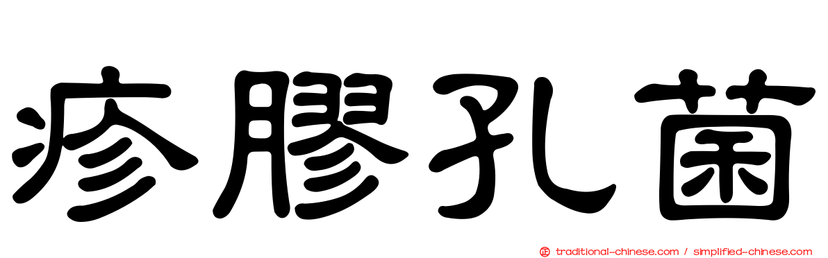 疹膠孔菌