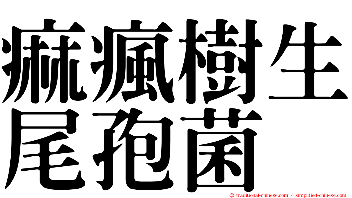 痲瘋樹生尾孢菌