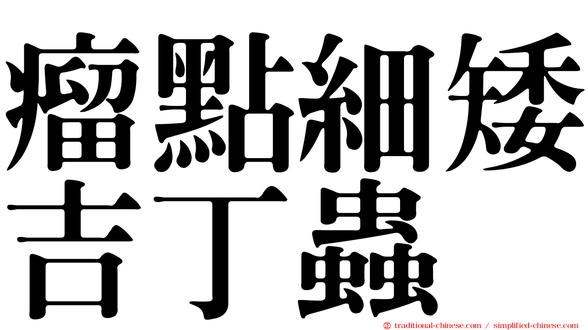 瘤點細矮吉丁蟲