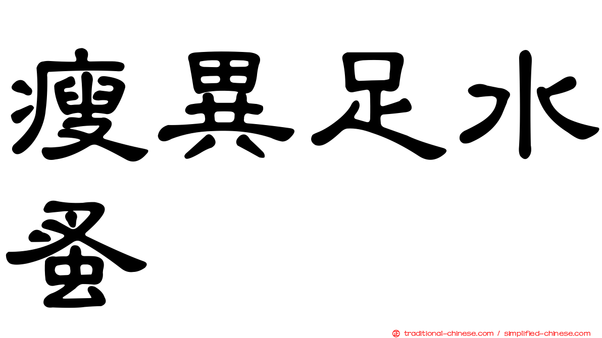 瘦異足水蚤