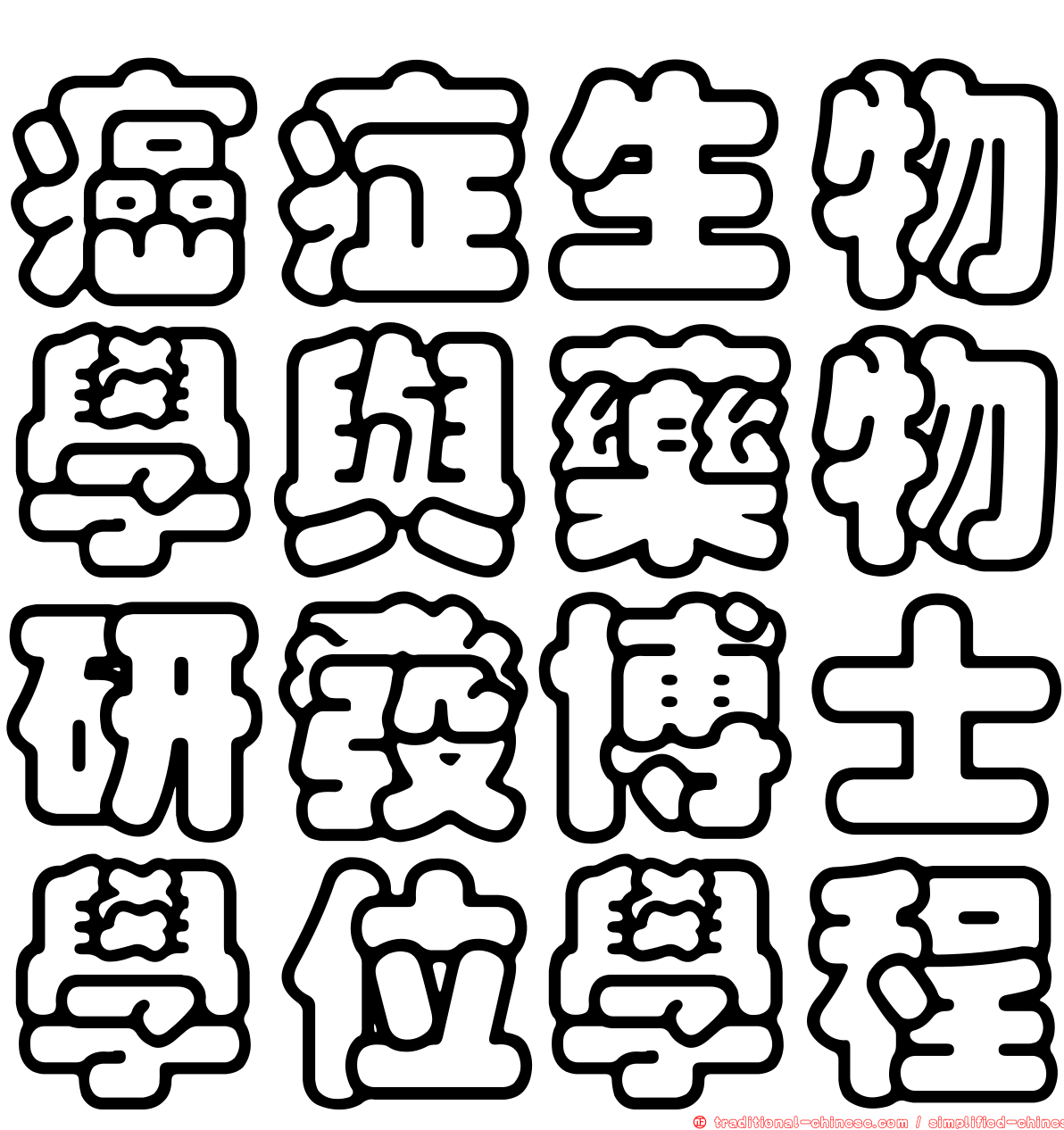 癌症生物學與藥物研發博士學位學程