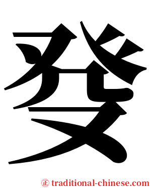 癹 serif font