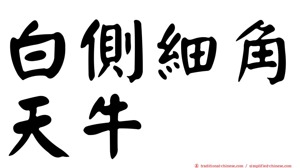 白側細角天牛