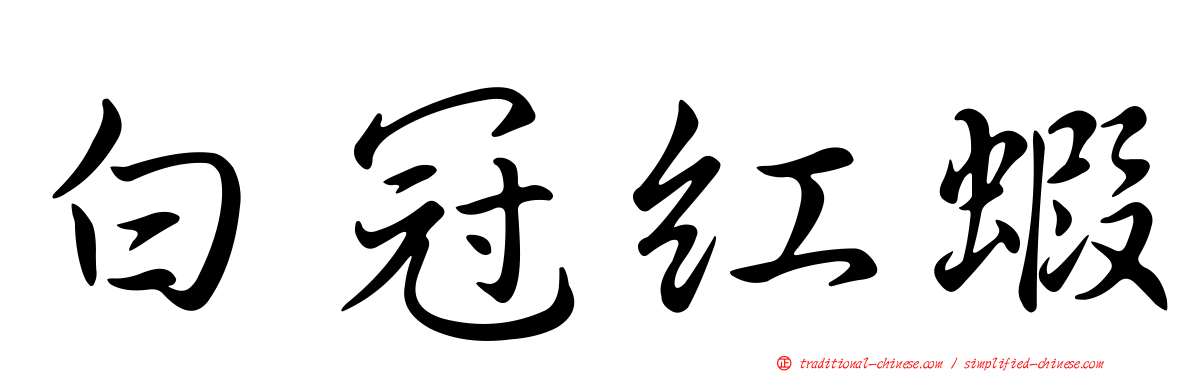 白冠紅蝦