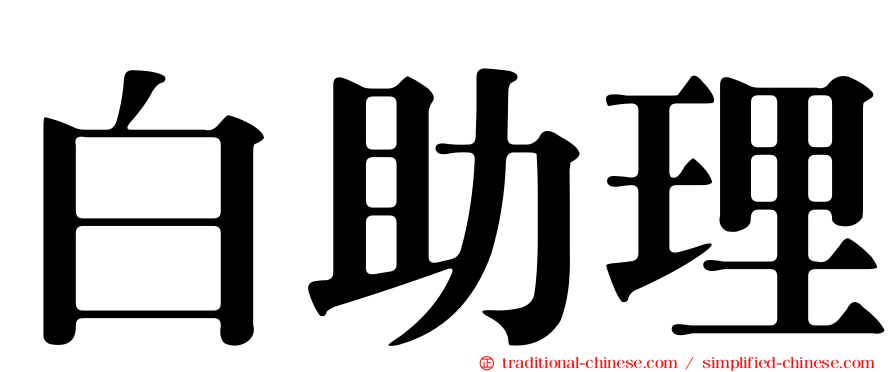 白助理