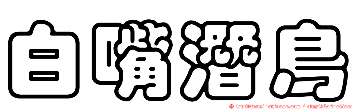 白嘴潛鳥