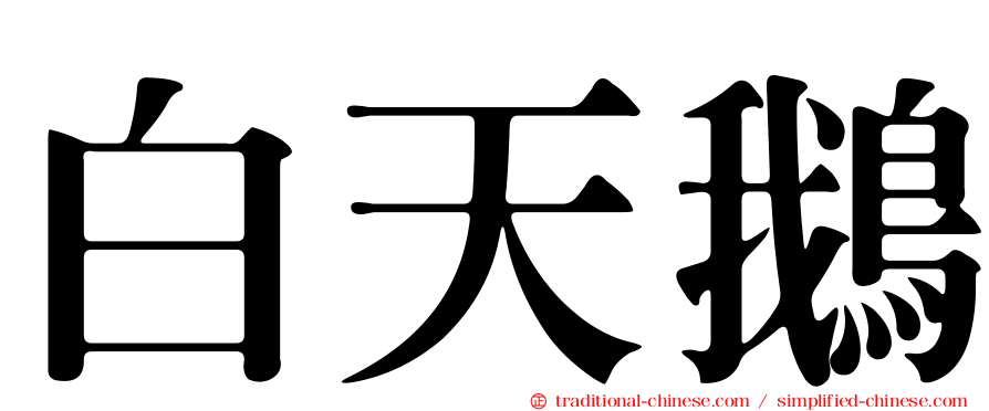 白天鵝