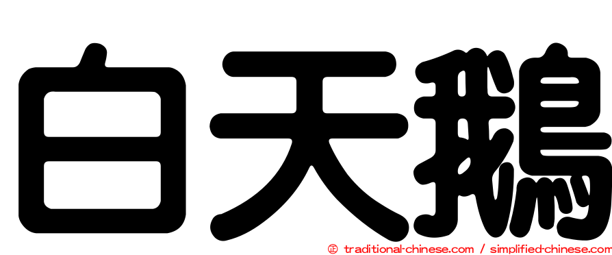 白天鵝