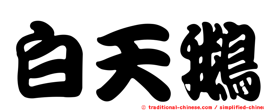 白天鵝