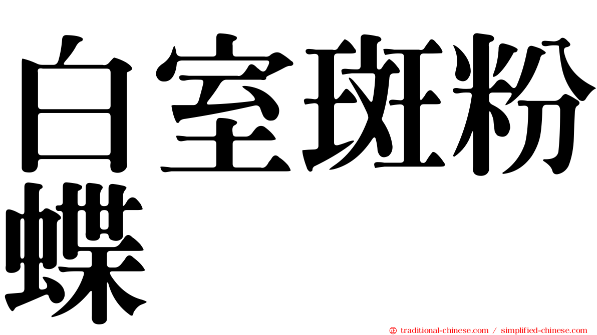 白室斑粉蝶