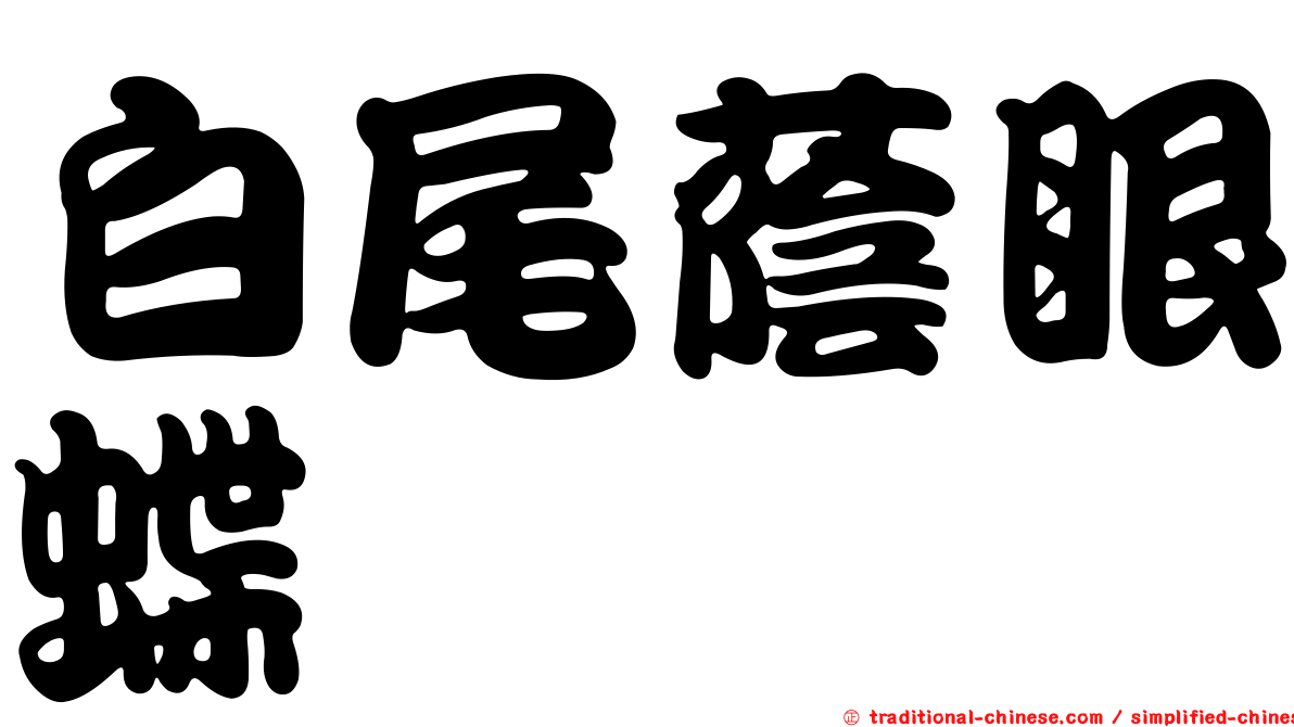 白尾蔭眼蝶